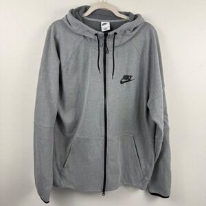 Nike Sportswear Tech Fleece Full Zip Hoodie Mens XL Heather Grey CU4489-063